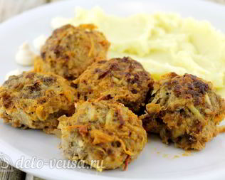 Тефтели с рисом в духовке