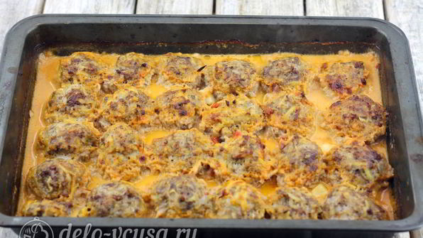 тефтели с рисом в духовке