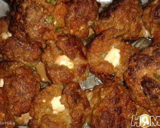 Тефтели с сыром фета