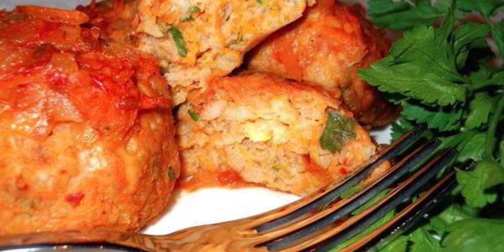 Рецепт тефтелей с тыквой в томатном соусе