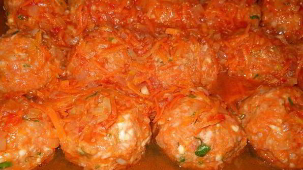 тефтели с тыквой в томатном соусе