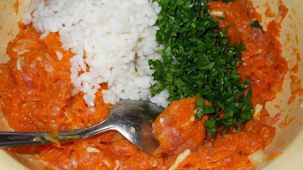 тефтели с тыквой в томатном соусе