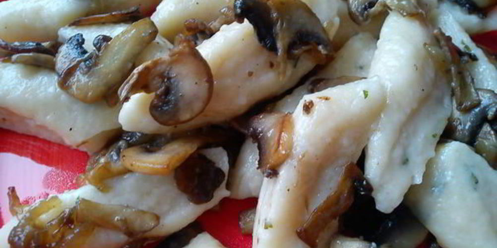 Рецепт ленивых вареников с грибами