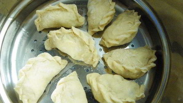 паровые вареники с черникой