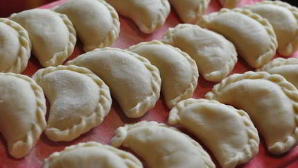 Постные вареники с картофелем