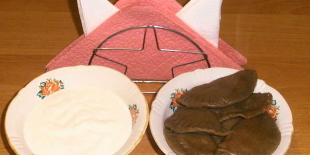 Рецепт шоколадных вареников с творогом