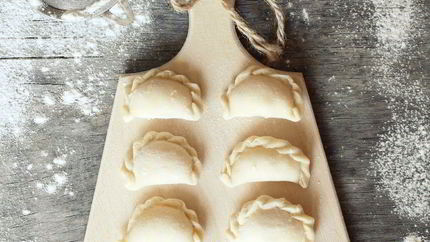 Тесто для вареников с творогом