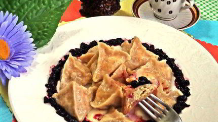 Вареники из полезного теста