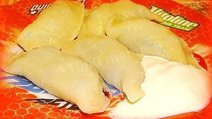 Вареники с черникой из теста на кефире