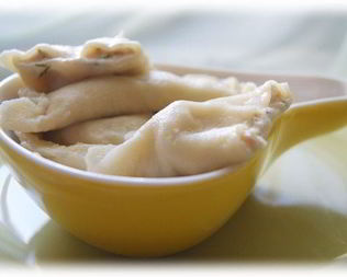 Вареники с форелью и рикоттой