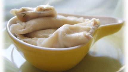 Вареники с форелью и рикоттой