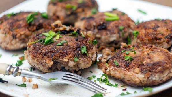 вареники с гречкой и грибами