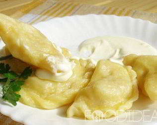 Вареники с картошкой на кефире