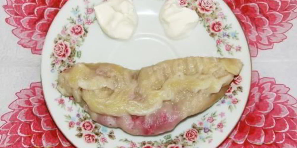 Рецепт вареников с малиной