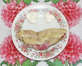 Вареники с малиной