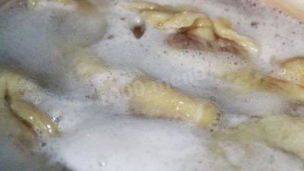 вареники с малиной