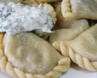 Вареники с редькой