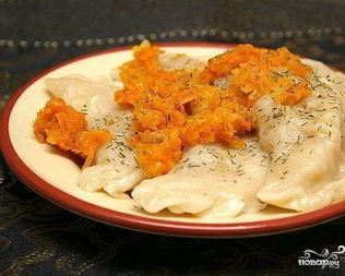 Вареники с сыром и ветчиной