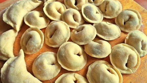 вареники с творогом и черешней