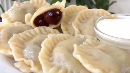 Вареники с вишнями