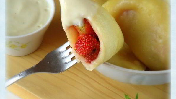 вареники творожные с ванильно-тимьяновым соусом