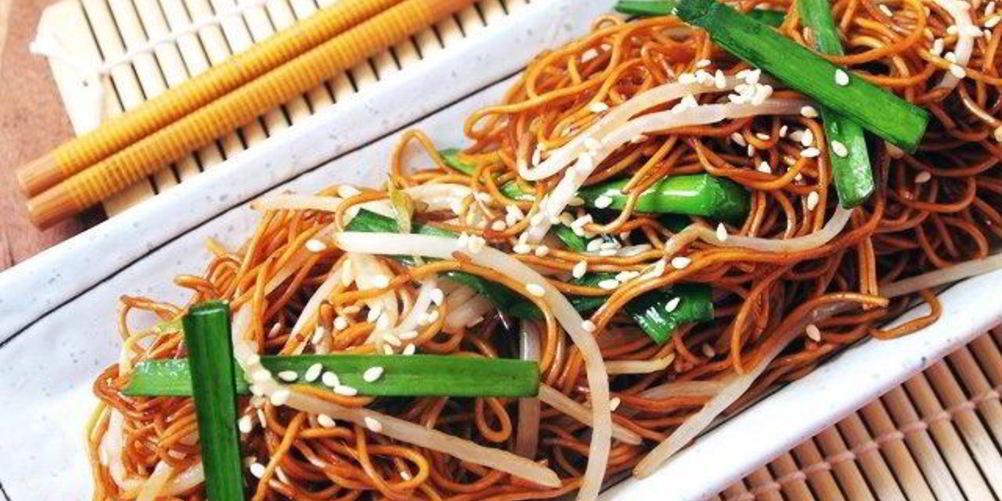 Рецепт яичной лапши с соевым соусом