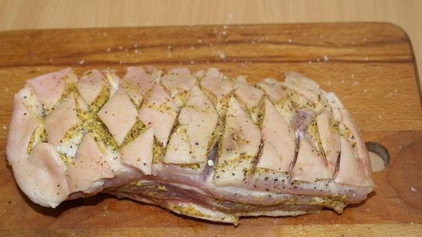 хрустящее жаркое из свинины