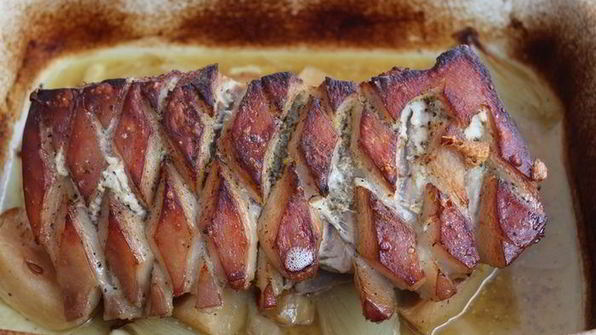 хрустящее жаркое из свинины