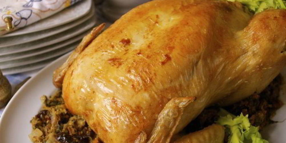 Рецепт жаркого из фаршированной курицы