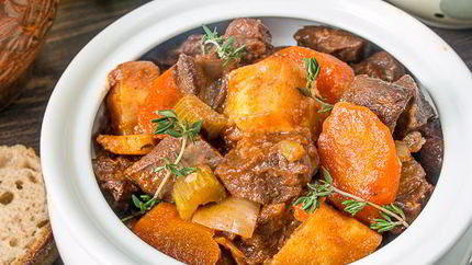 Жаркое из говяжьего сердца