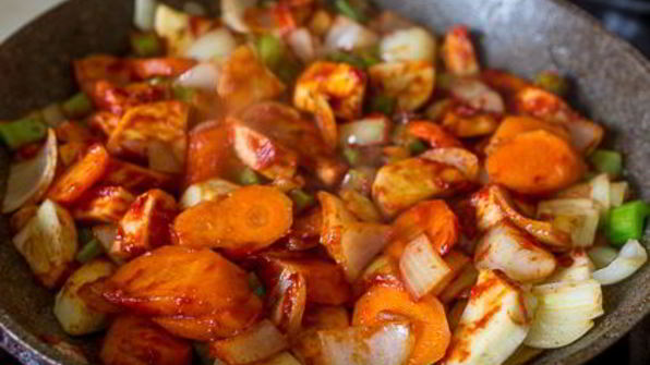 жаркое из говяжьего сердца