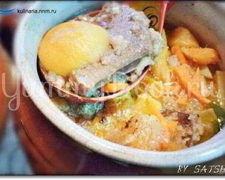 Жаркое из говяжьей печени с абрикосами