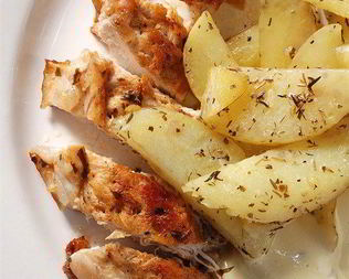 Жаркое из кролика с красным вином