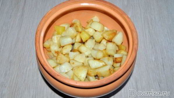 жаркое из печени в горшочках