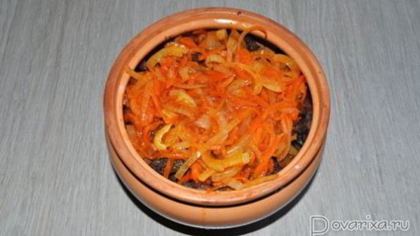 жаркое из печени в горшочках