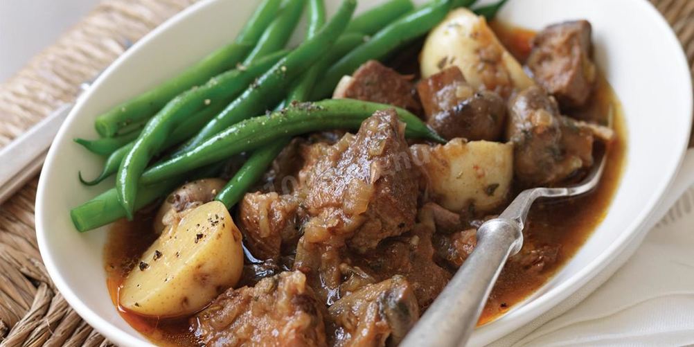 Рецепт жаркого из свинины с грибами