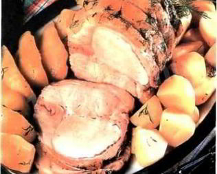 Жаркое из свинины с грушами