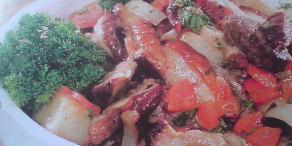 Рецепт жаркого с грибами и овощами