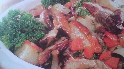 Жаркое с грибами и овощами