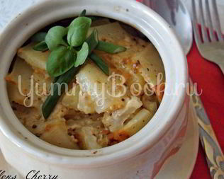 Жаркое с грибами в горшочке