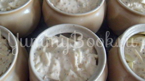 жаркое с грибами в горшочке