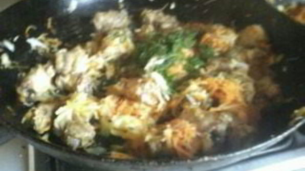 жаркое с куриными шейками