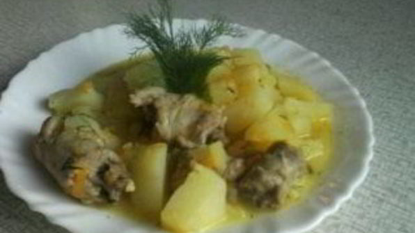 жаркое с куриными шейками