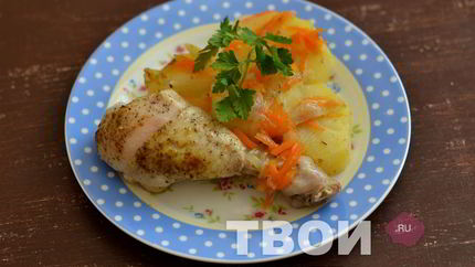 Жаркое с курицей в мультиварке