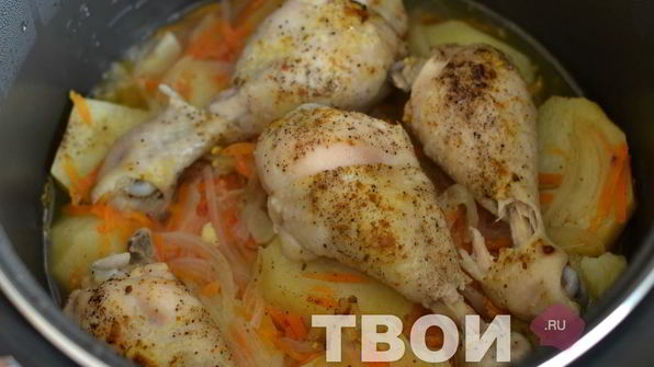 жаркое с курицей в мультиварке