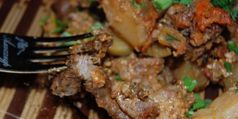 Рецепт жаркого со свининой и овощами