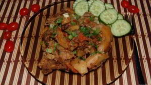 жаркое со свининой и овощами