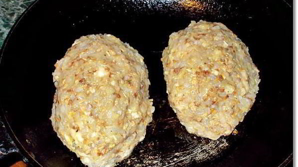гречнево-куриные зразы с сыром