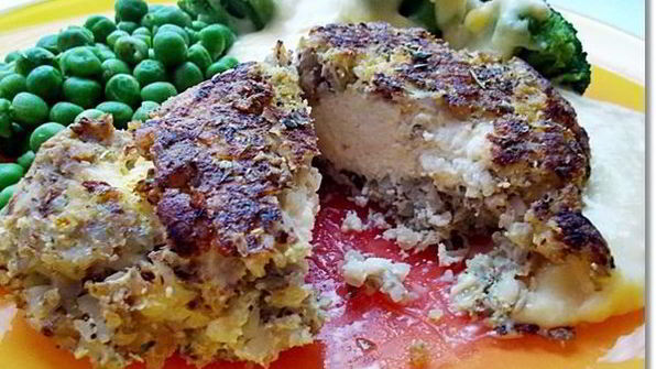 гречнево-куриные зразы с сыром