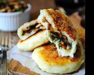 Картофельные зразы с грибами